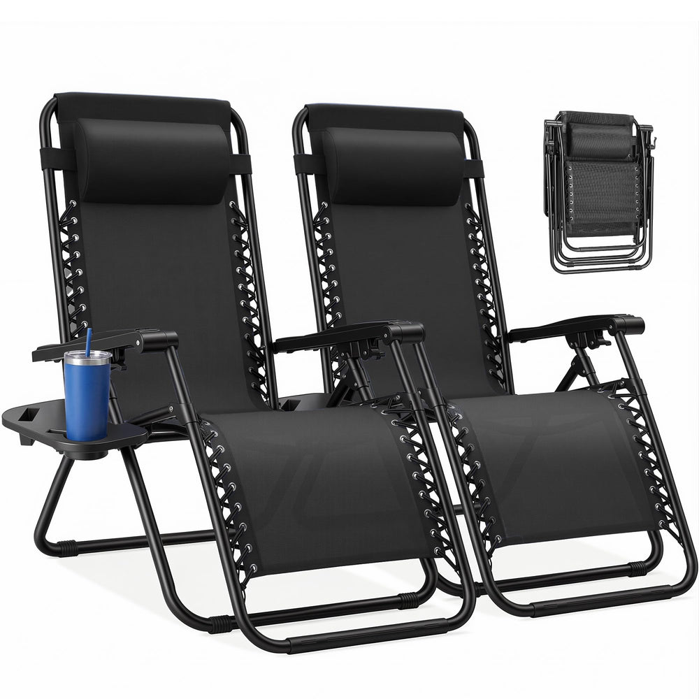 NEWBULIG front view of both chairs, showing sturdy frame and inviting seating comfort