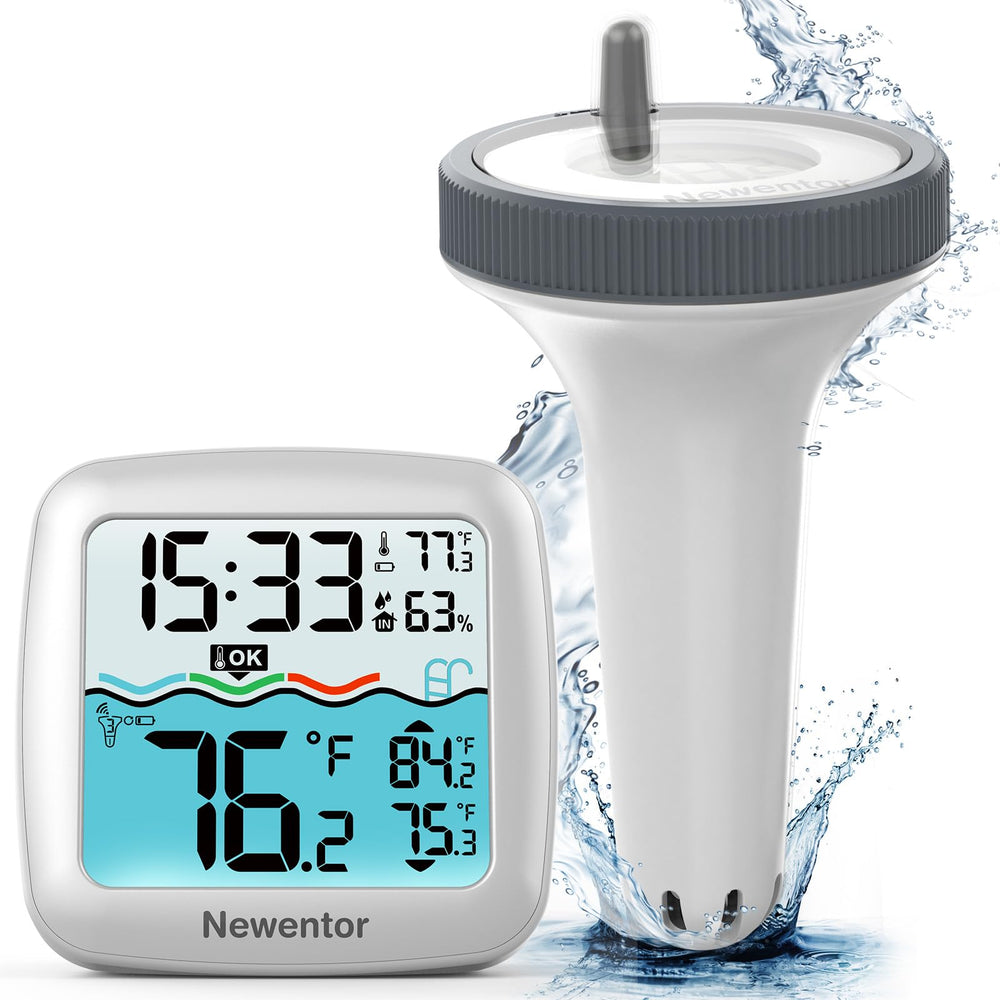 Newentor front display main unit showing easy-read temperatures and quick comparison