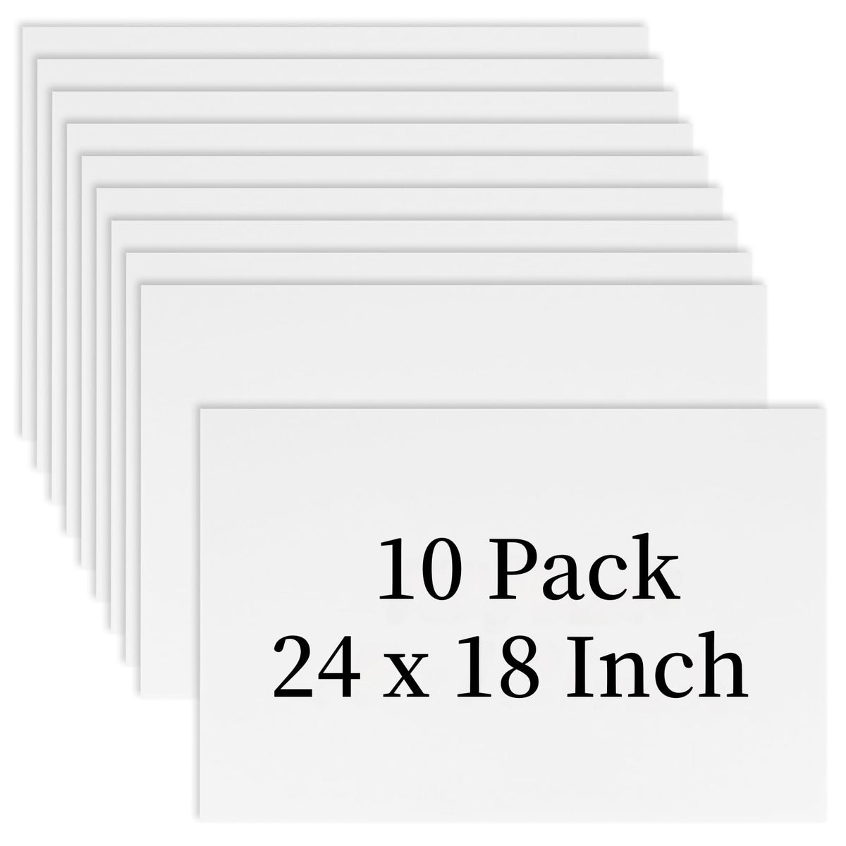 Newflager front view 18x24 sign showing blank white face and clear messaging space