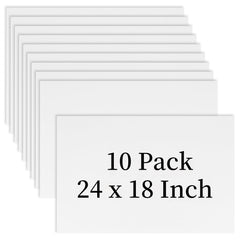 Newflager front view 18x24 sign showing blank white face and clear messaging space