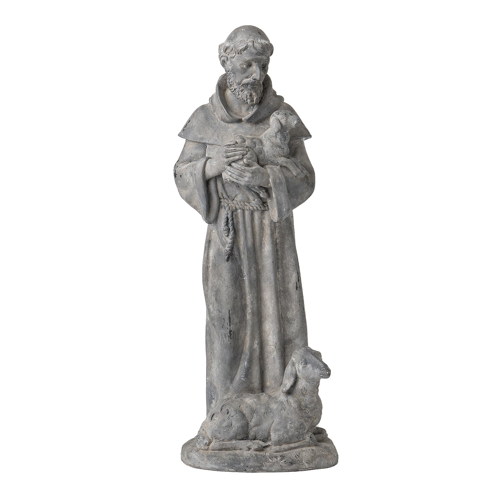 Newman House Studio front view showing full statue and serene presence