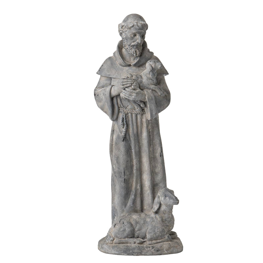 Newman House Studio front view showing full statue and serene presence