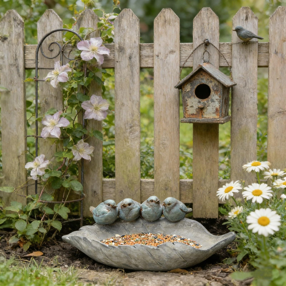 Newman House Studio close-up of handpainted antique finish, hides outdoor wear