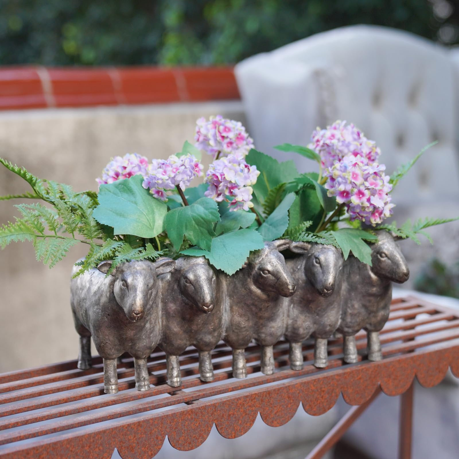 Newman House Studio sheep planter side detail highlighting sculpted form and tabletop appeal