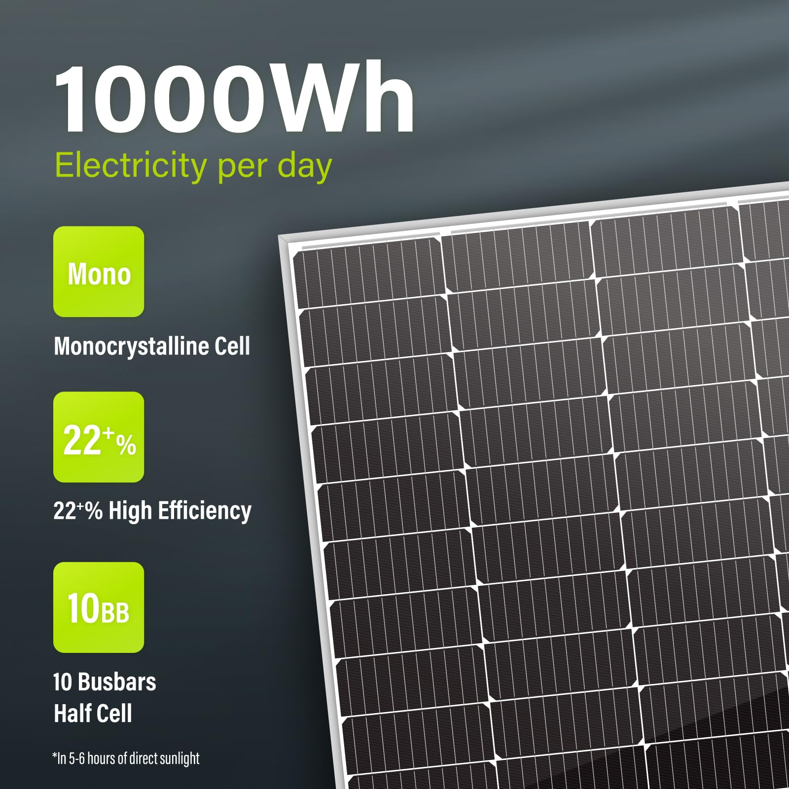 Newpowa frame edge and label showing build quality and electrical specifications