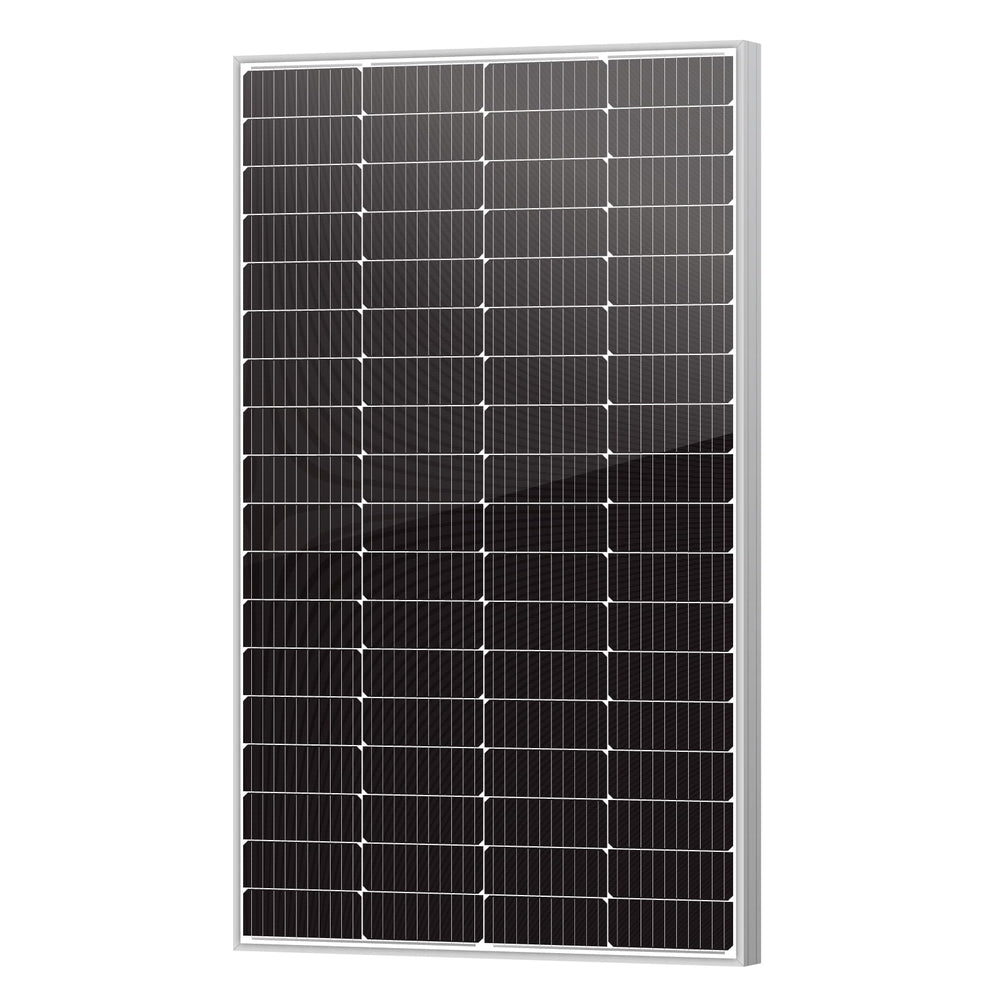 Newpowa front view of 200W panel showing compact design and reliable power