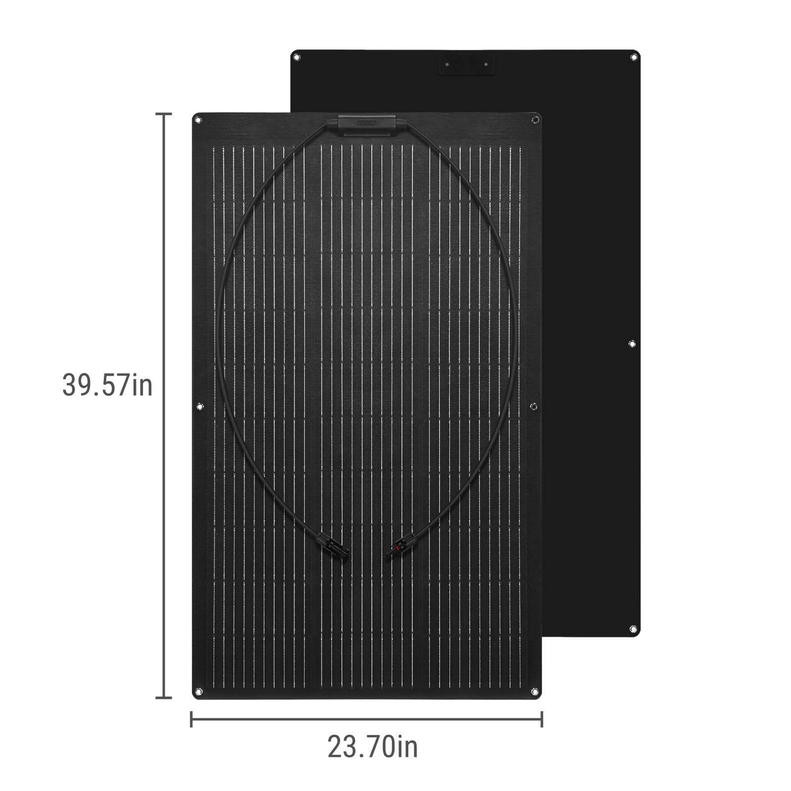 Newpowa panel bent on boat deck demonstrating flexible fit and water resistance