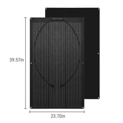 Newpowa panel bent on boat deck demonstrating flexible fit and water resistance