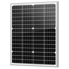 Newpowa front view of solar panel showing compact, weatherproof design and easy installation benefit