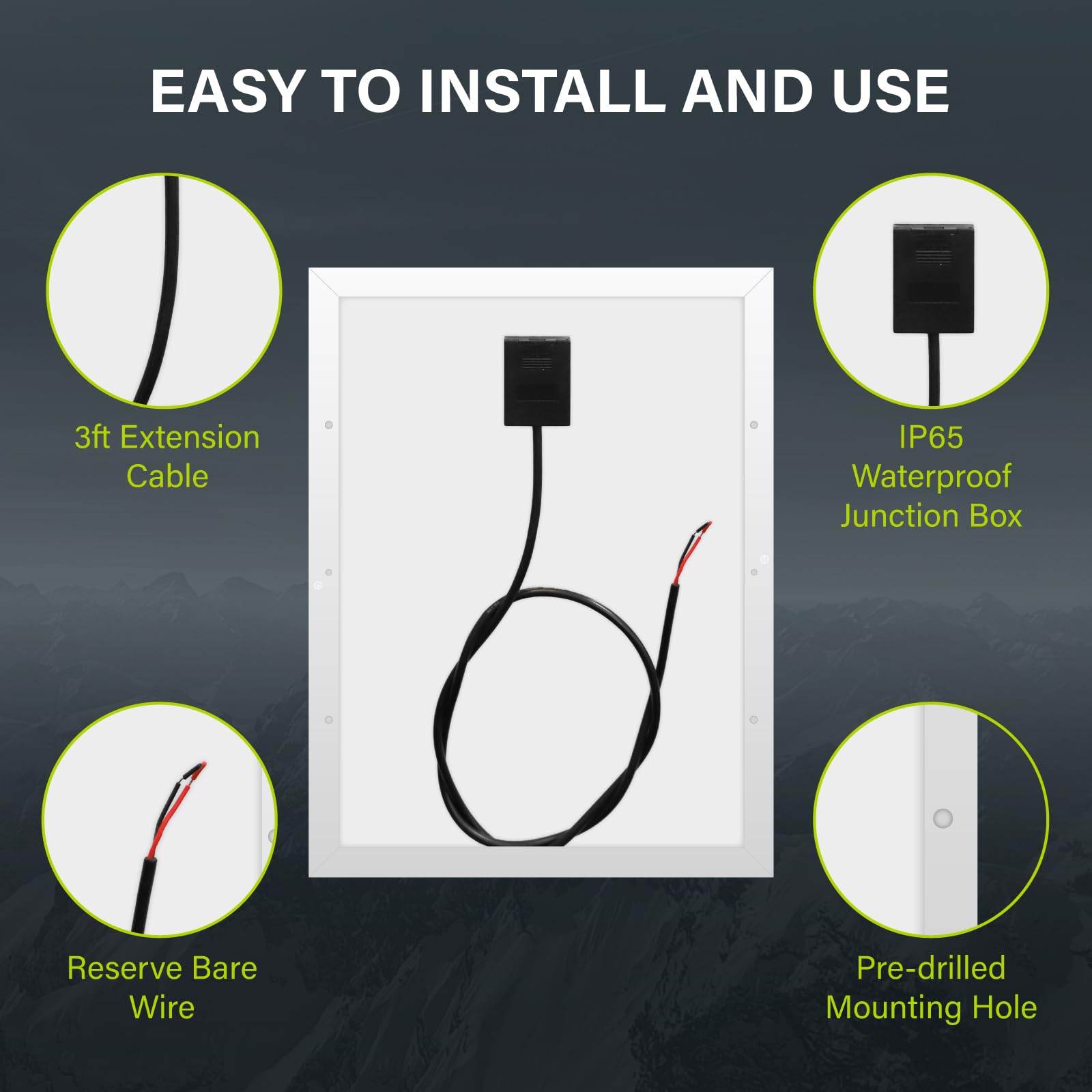 Newpowa panel mounted on RV roof demonstrating reliable charging while traveling outdoors