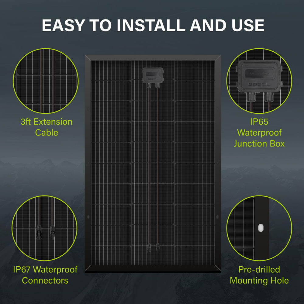 Newpowa panel next to common objects for scale, compact and lightweight