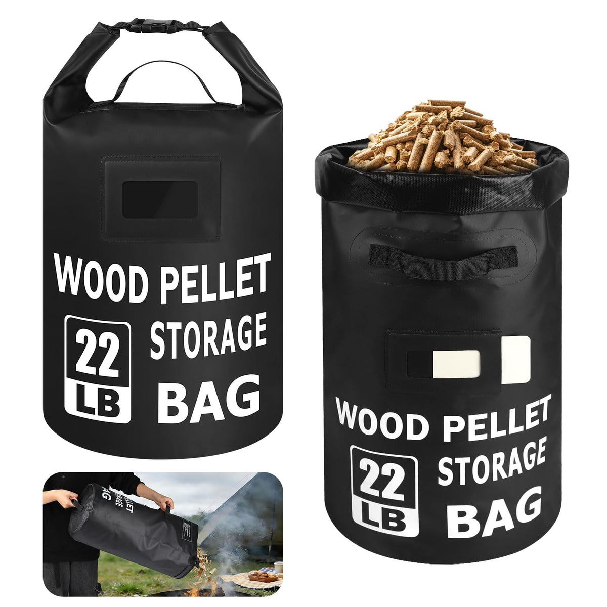 NewShot front view showing bag and dual handles for easier carrying