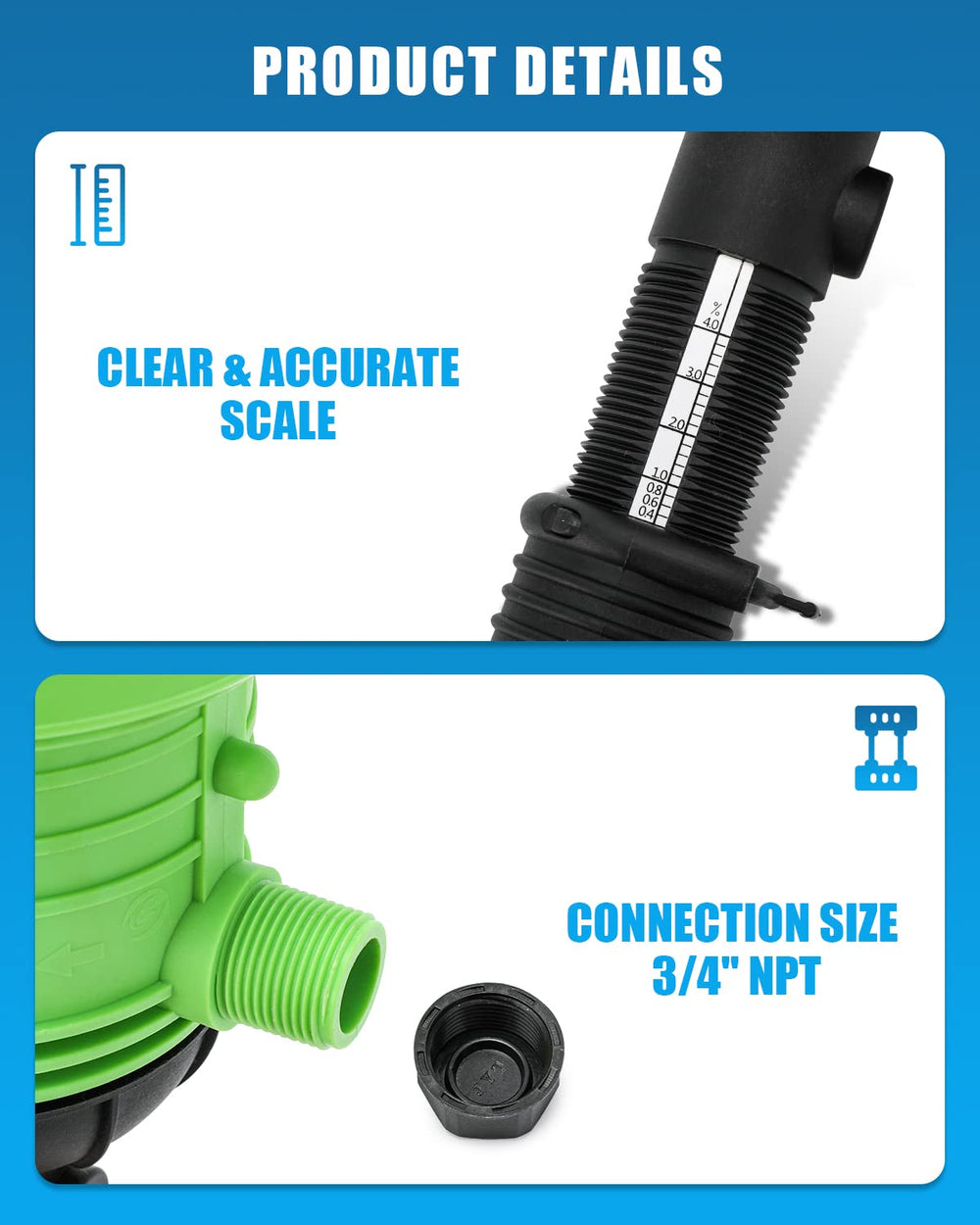 NEWTRY installed inline on drip irrigation demonstrating hands-free operation