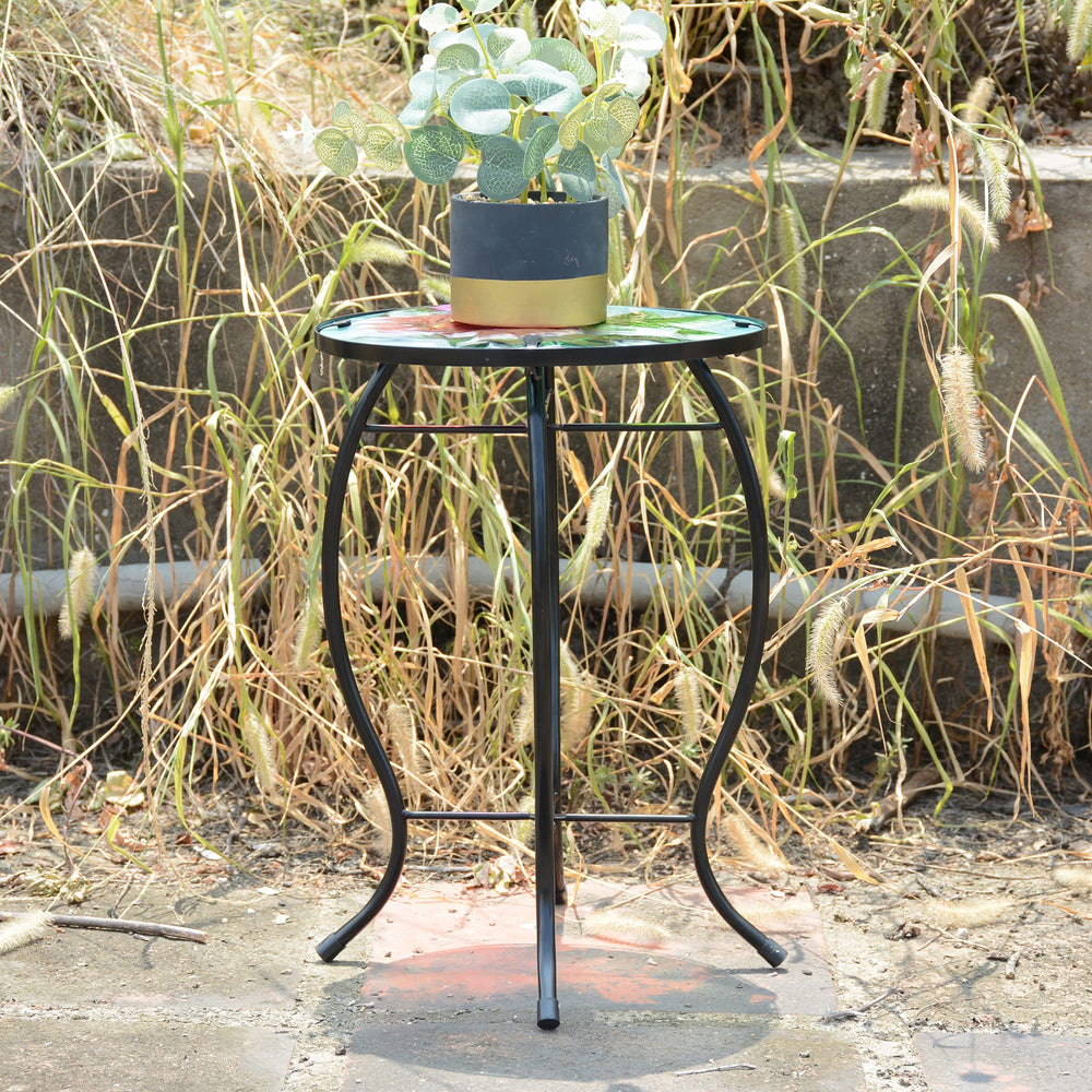 NewVees hummingbird metal frame and curved legs benefit stable outdoor support