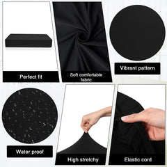 Newwiee backrest cover close-up showing elastic edge for secure, neat hold