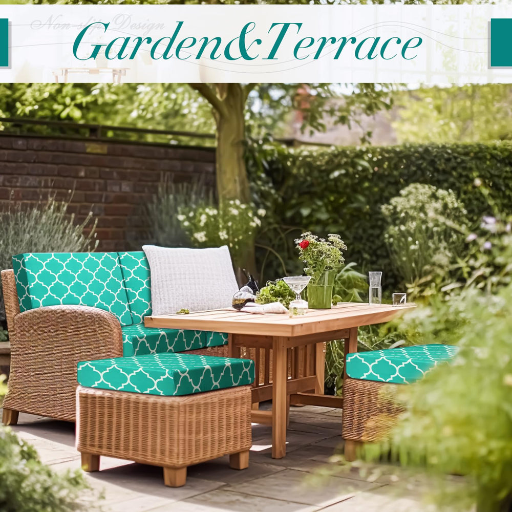 Newwiee close-up of Moroccan trellis fabric texture highlighting durable pattern
