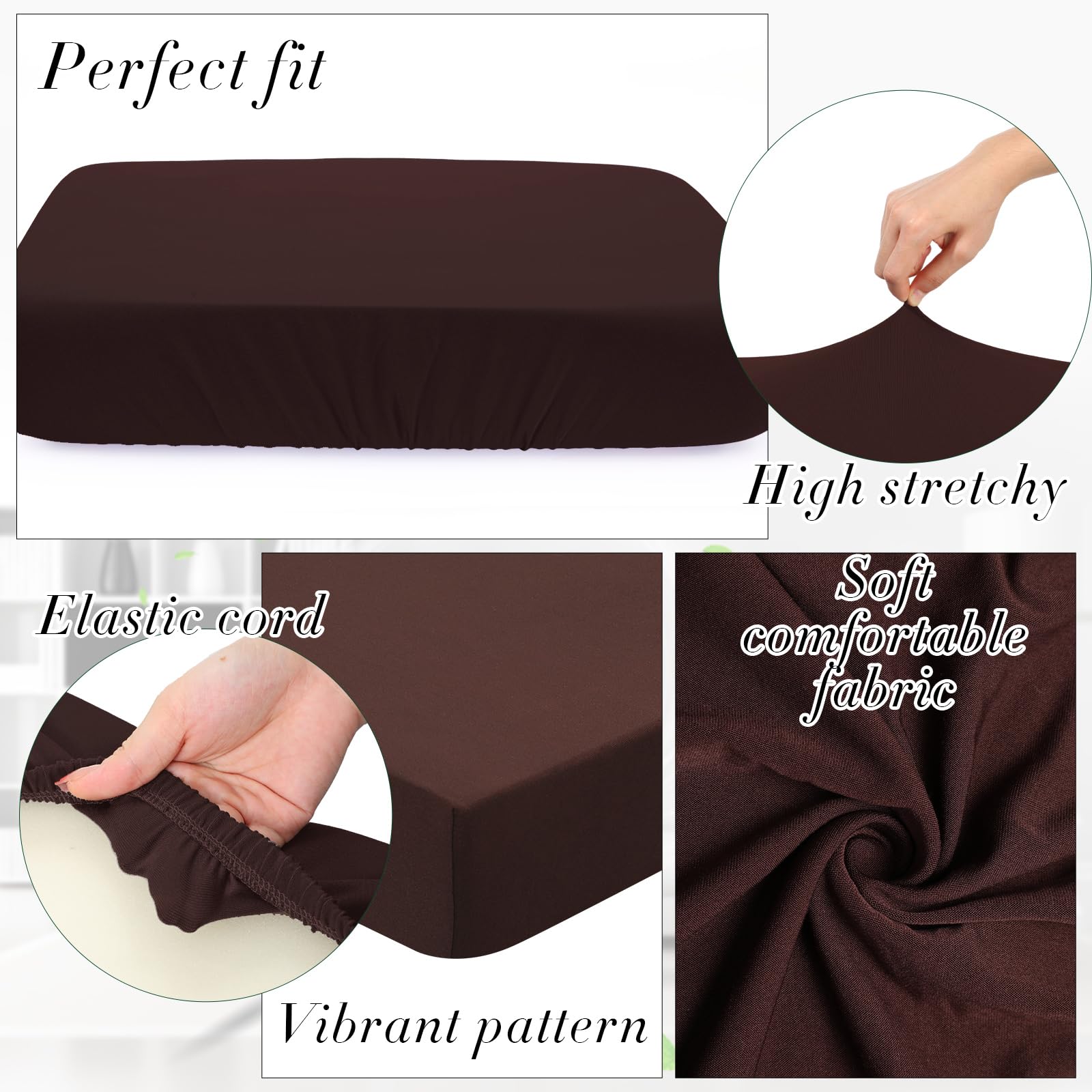 Newwiee cover fitted on patio cushion demonstrating snug fit and updated appearance