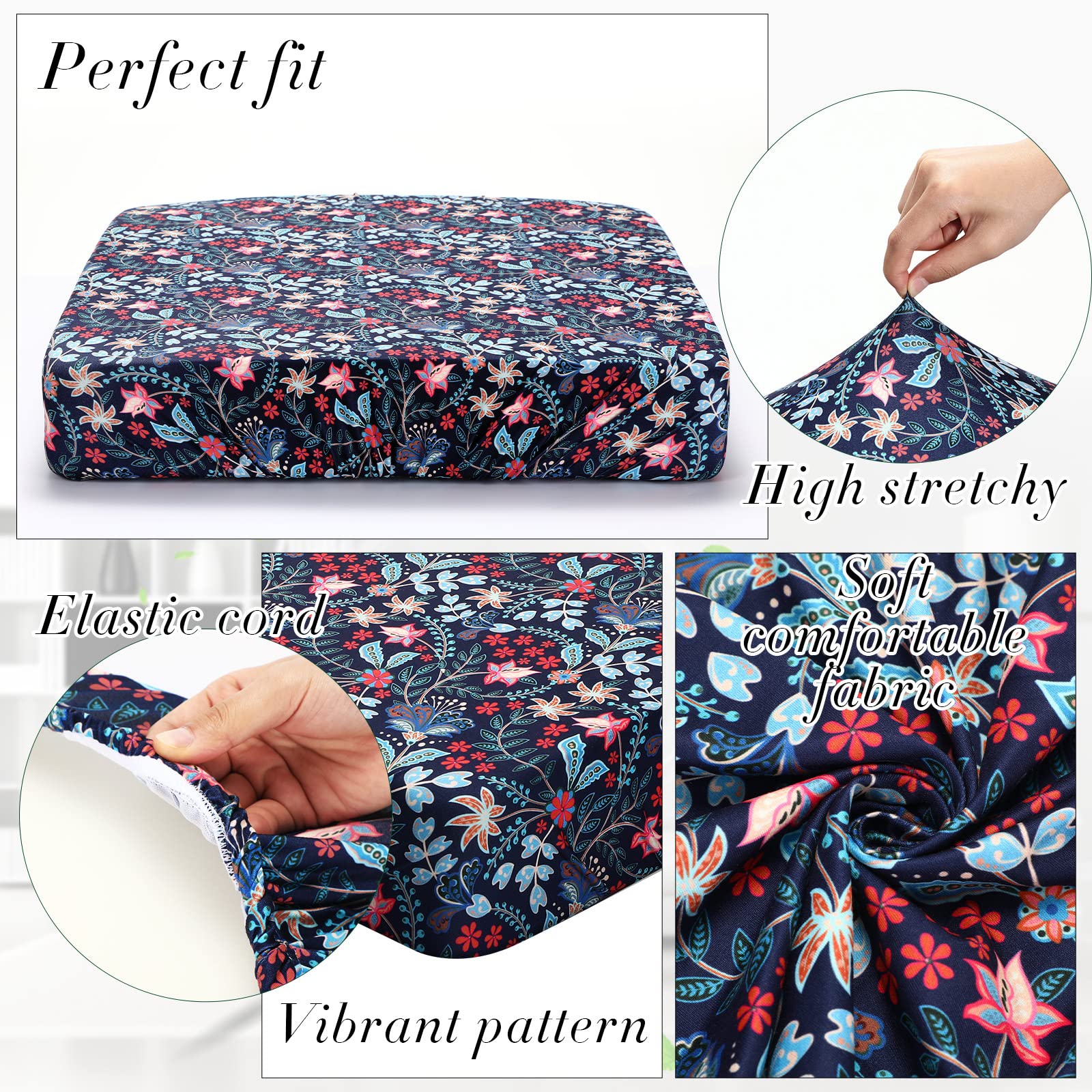 Newwiee cushion cover fitted on patio chair illustrating easy refresh and outdoor use