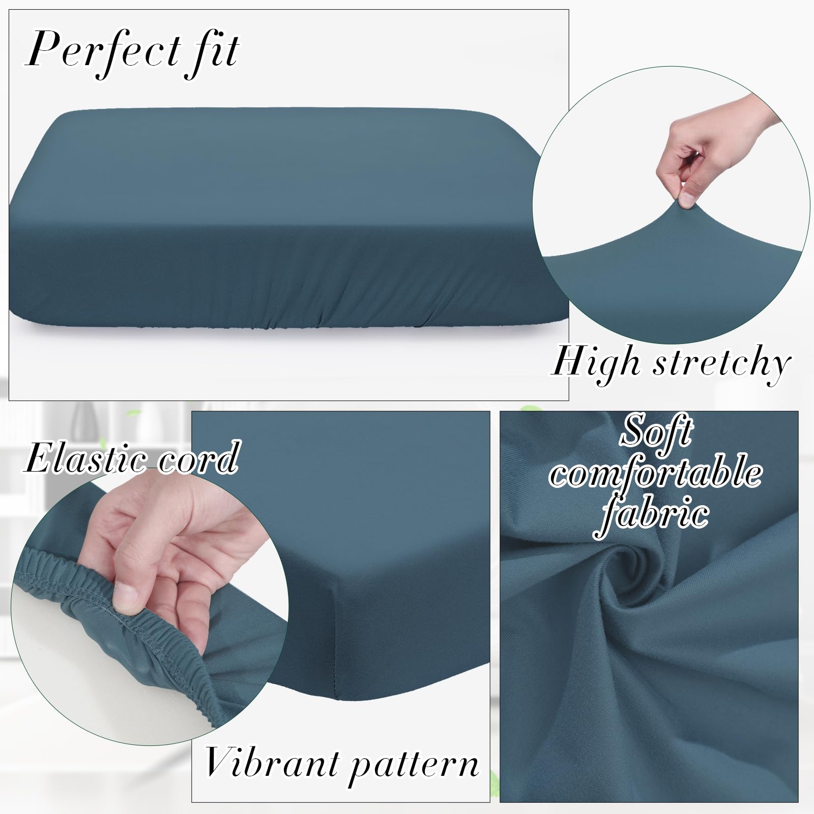 Newwiee elastic hem detail demonstrating snug fit and easy installation