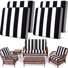 Newwiee front view of four black white covers showing coordinated set and quick update
