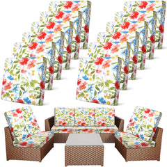 Newwiee cushion covers front view showing watercolor flowers and coordinated look