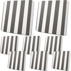 Newwiee front view gray striped pack showing neat fitted look and updated style