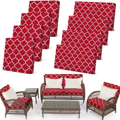 Newwiee front view patio sofa cover showing full coordinated protection