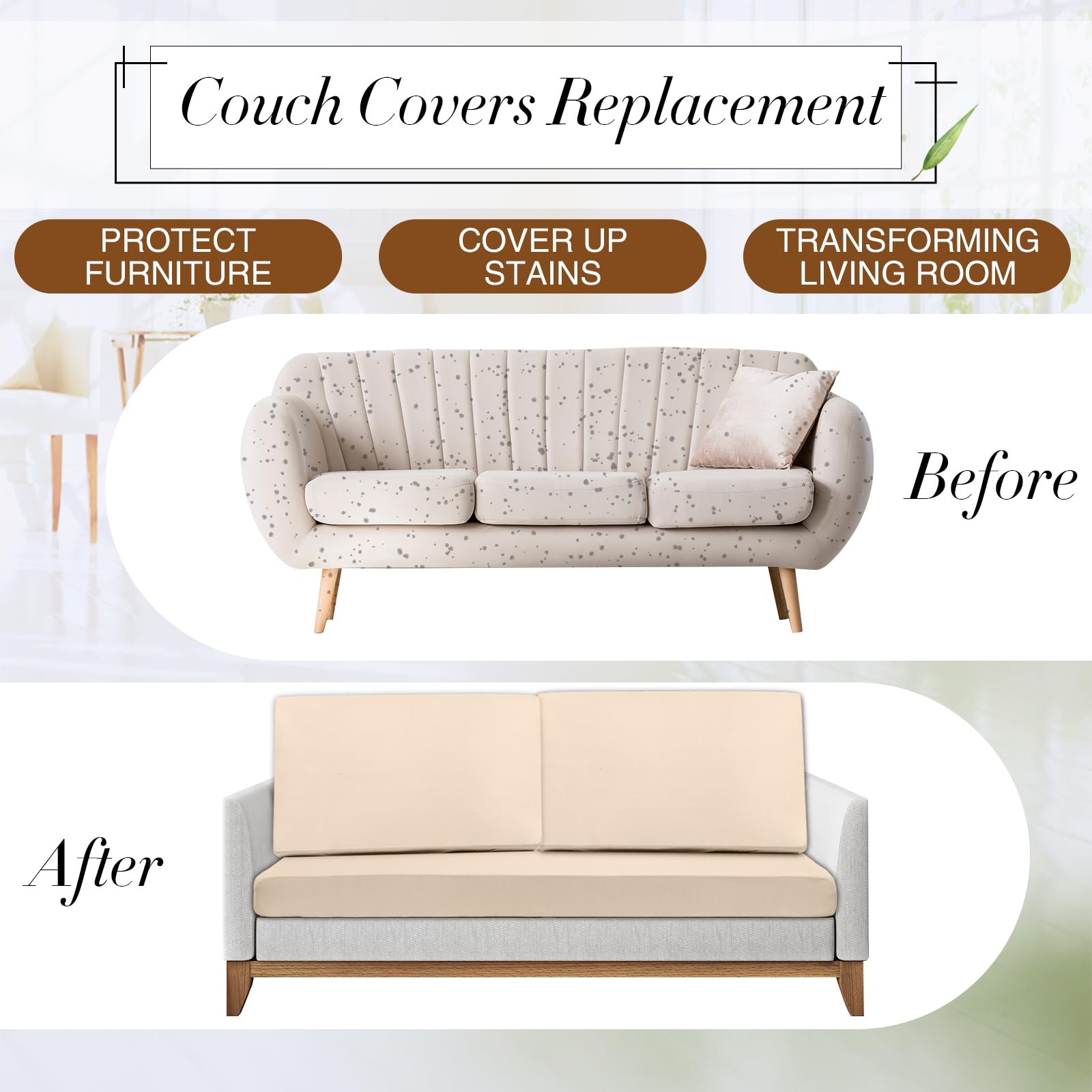 Newwiee installed on a patio sectional demonstrating refreshed look