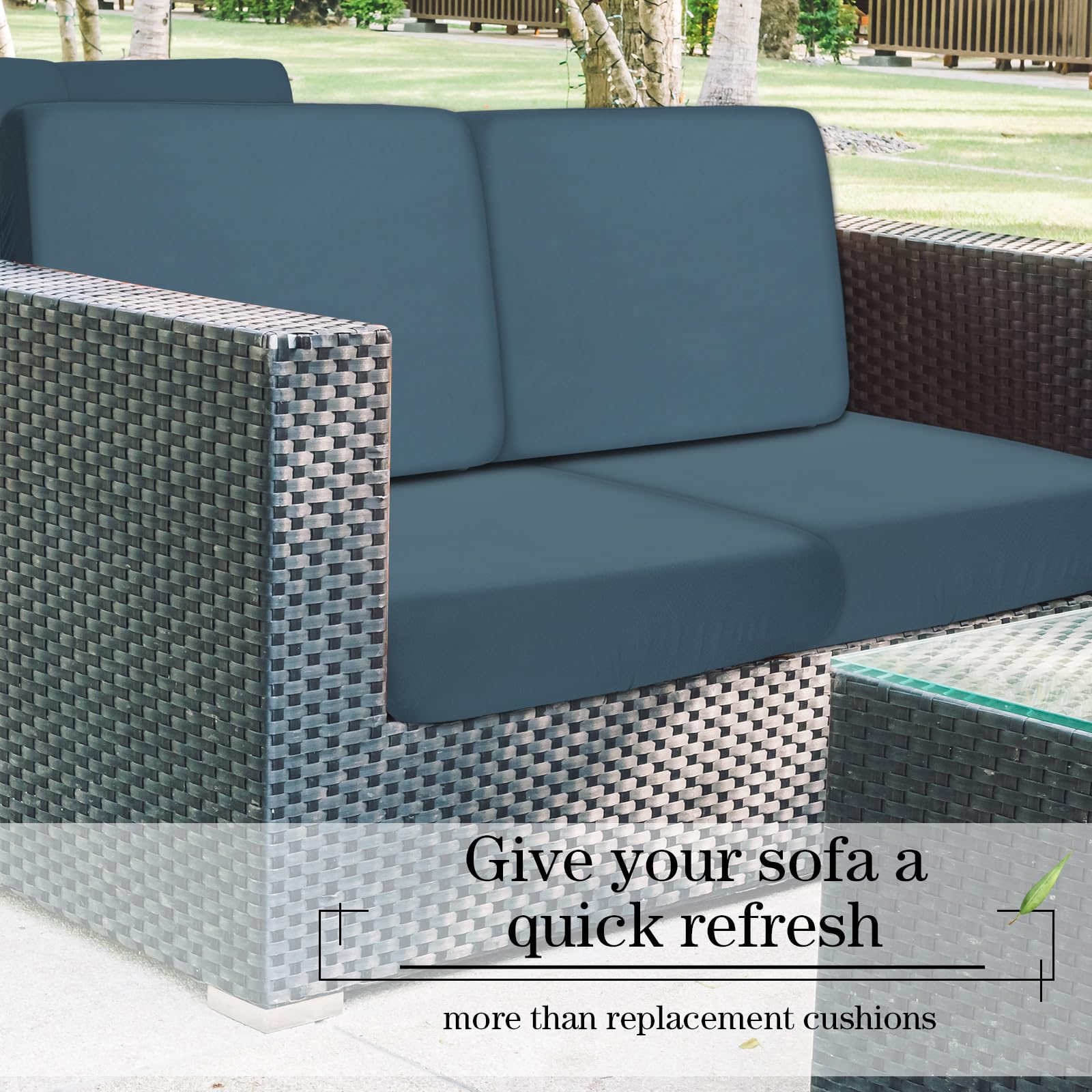 Newwiee outdoor lifestyle image showing refreshed patio and coordinated color