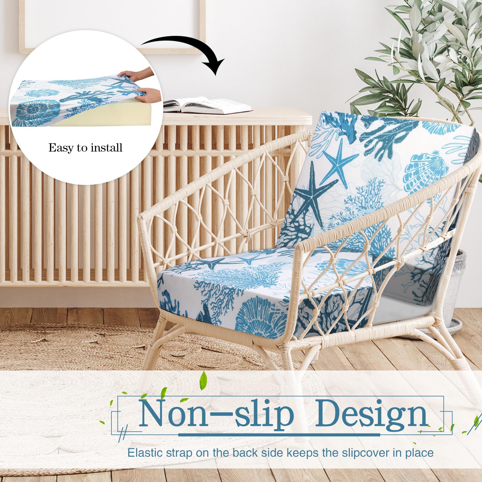 Newwiee lifestyle scene on patio showing covers protecting cushions during gathering