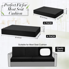 Newwiee seat cover fitted on outdoor sofa demonstrating refreshed appearance and protection