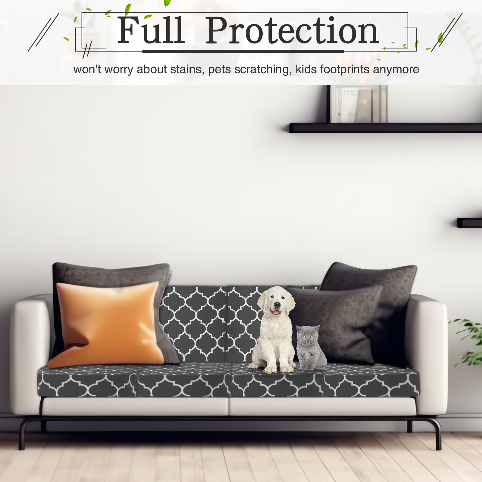 Newwiee cushion with cover beside a ruler showing fit for 20–27 inch cushions