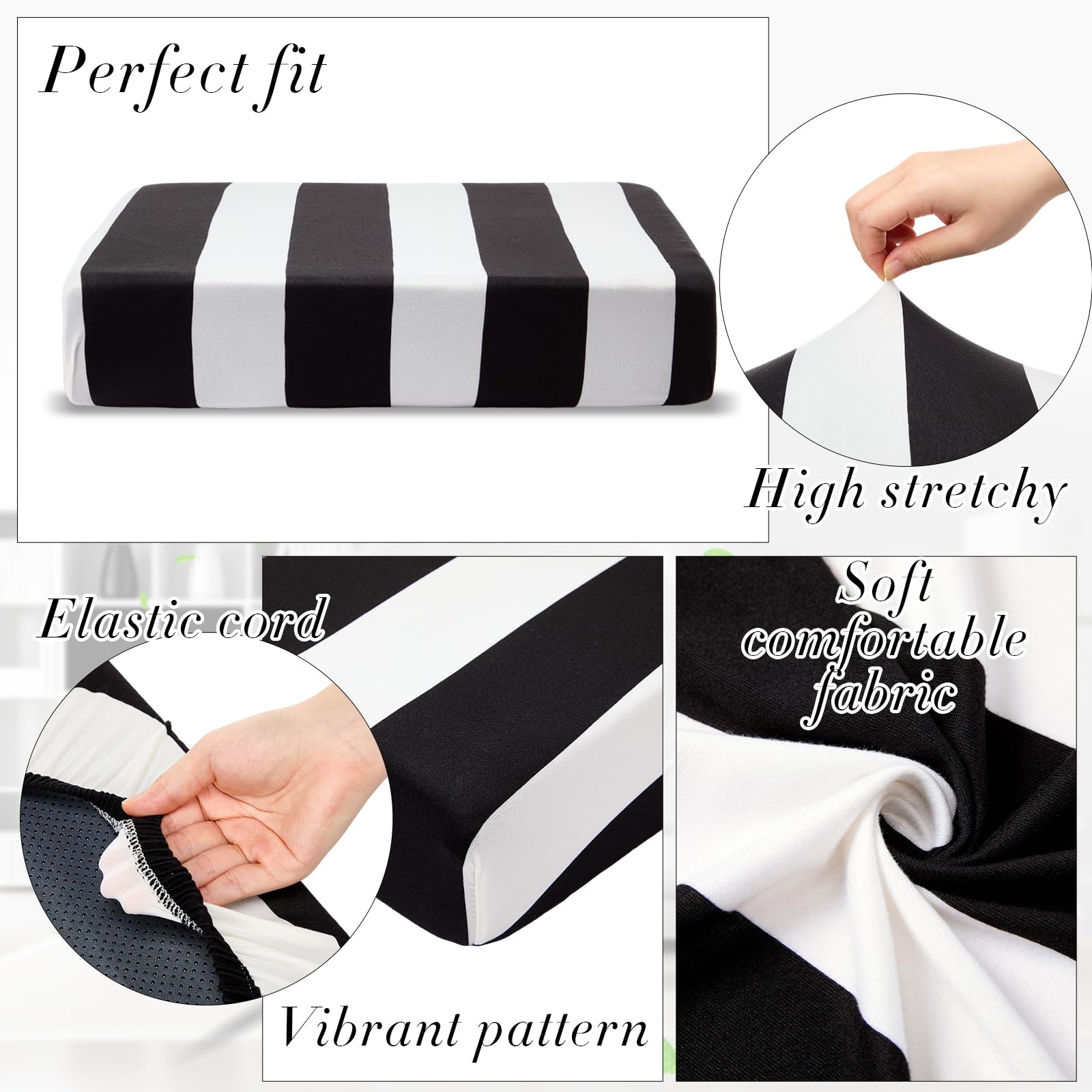Newwiee cushion cover next to ruler showing size range and measurement clarity