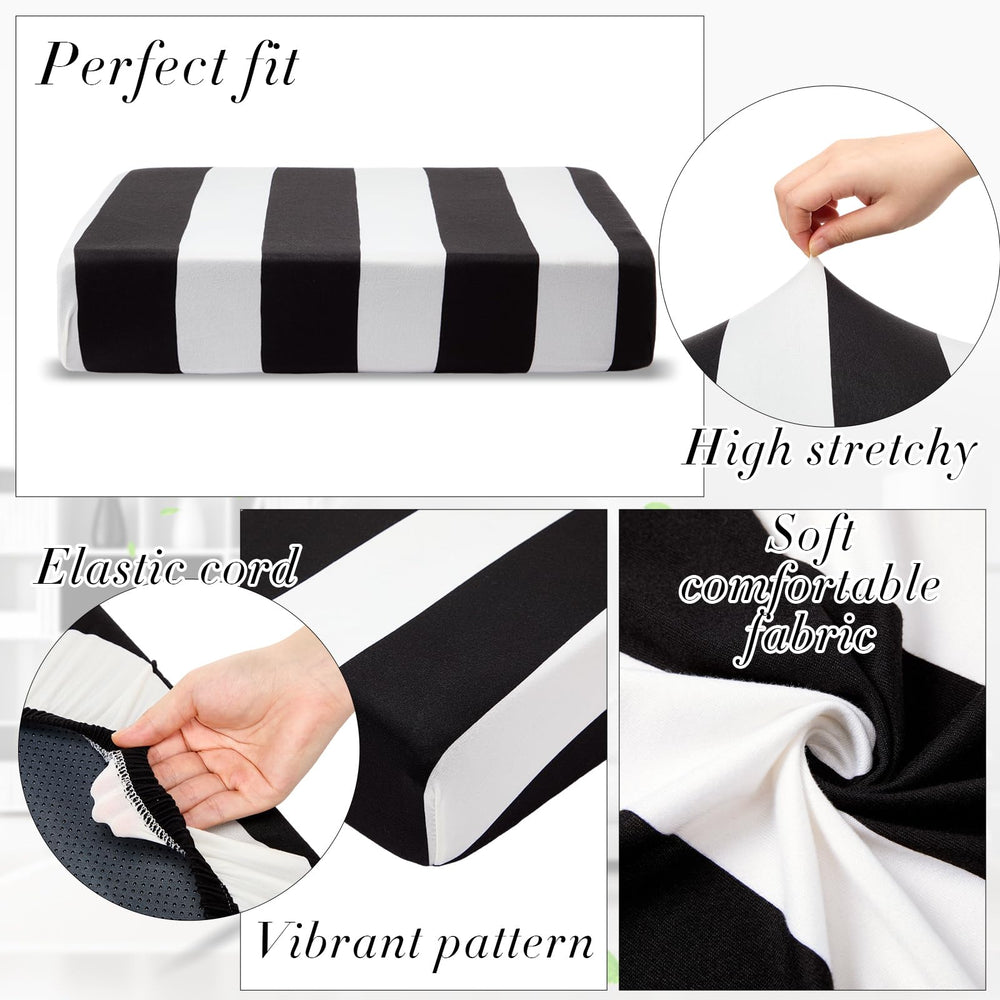 Newwiee cushion cover next to ruler showing size range and measurement clarity