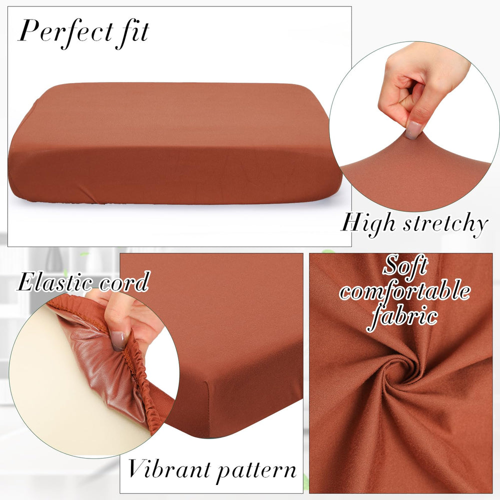 Newwiee cover stretched on cushion demonstrating snug fitted look