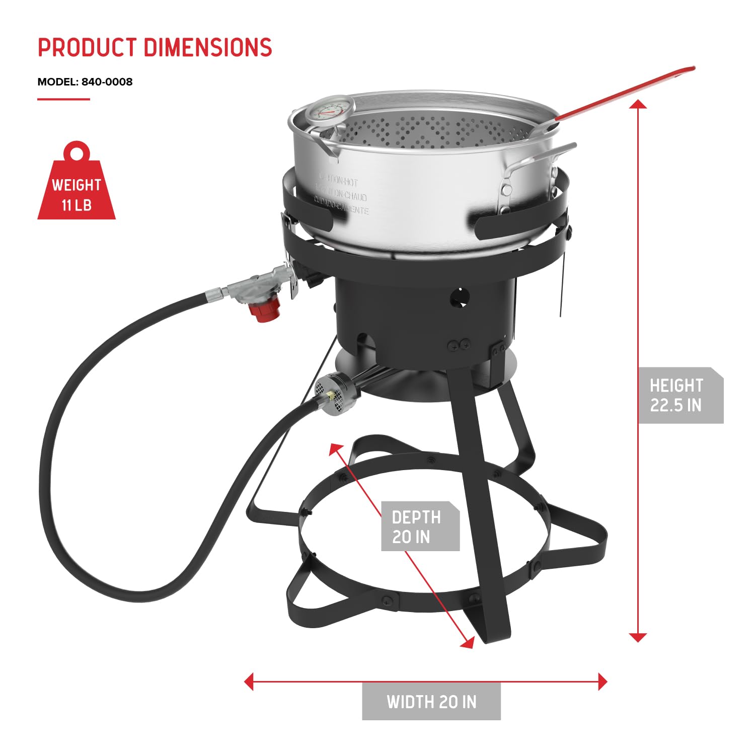 Nexgrill backyard lifestyle showing outdoor frying convenience for family gatherings