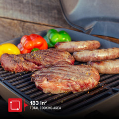 Nexgrill cast-iron grates with clear sear marks and improved flavor