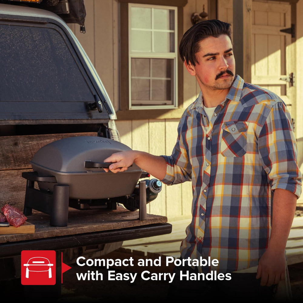 Nexgrill removable grease tray shown for quick cleanup and reduced flare-ups