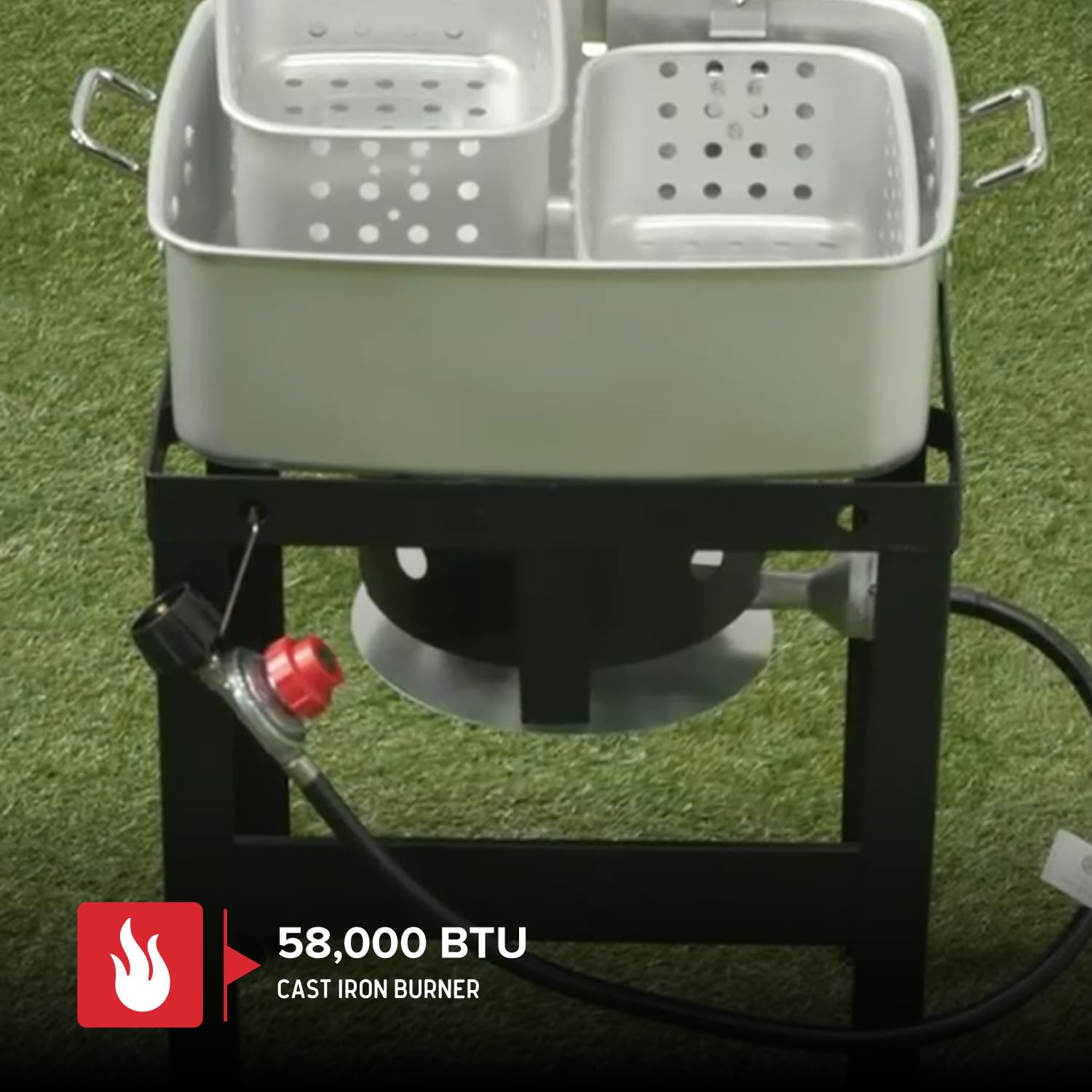 Nexgrill scale comparison with propane tank showing portable size and storage ease