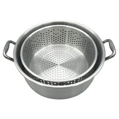 Nexgrill wide side handles and built-in drain clip for secure handling and draining