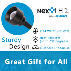 NextLED magnetic base attached to grill delivering stable, hands-free illumination