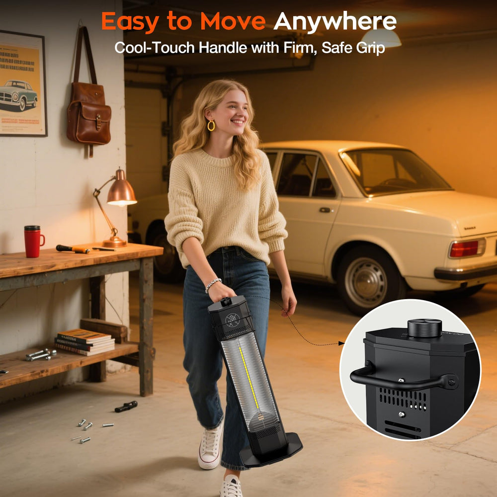 Nfccra ergonomic handle and flame-retardant cord for safe portability