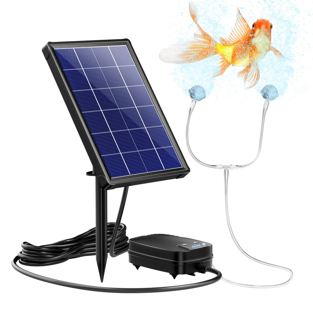 NFESOLAR aerator front view showing compact waterproof housing and controls