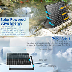NFESOLAR filter box open displaying sponges bio-balls and ceramic stones for chemical-free filtration