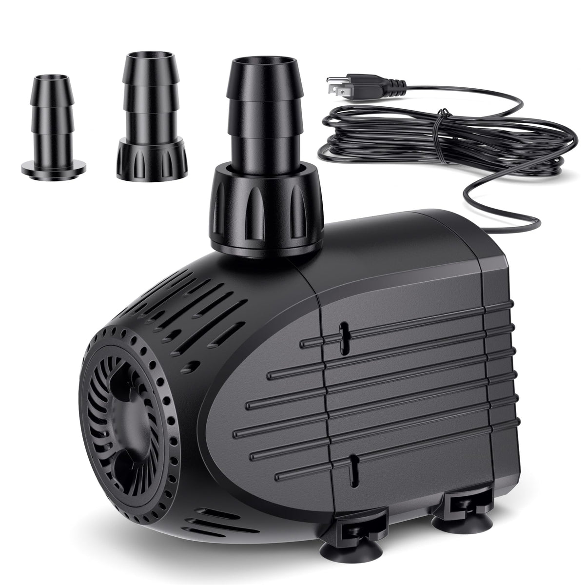 NFESOLAR front view of pump showing compact durable housing and quiet benefit