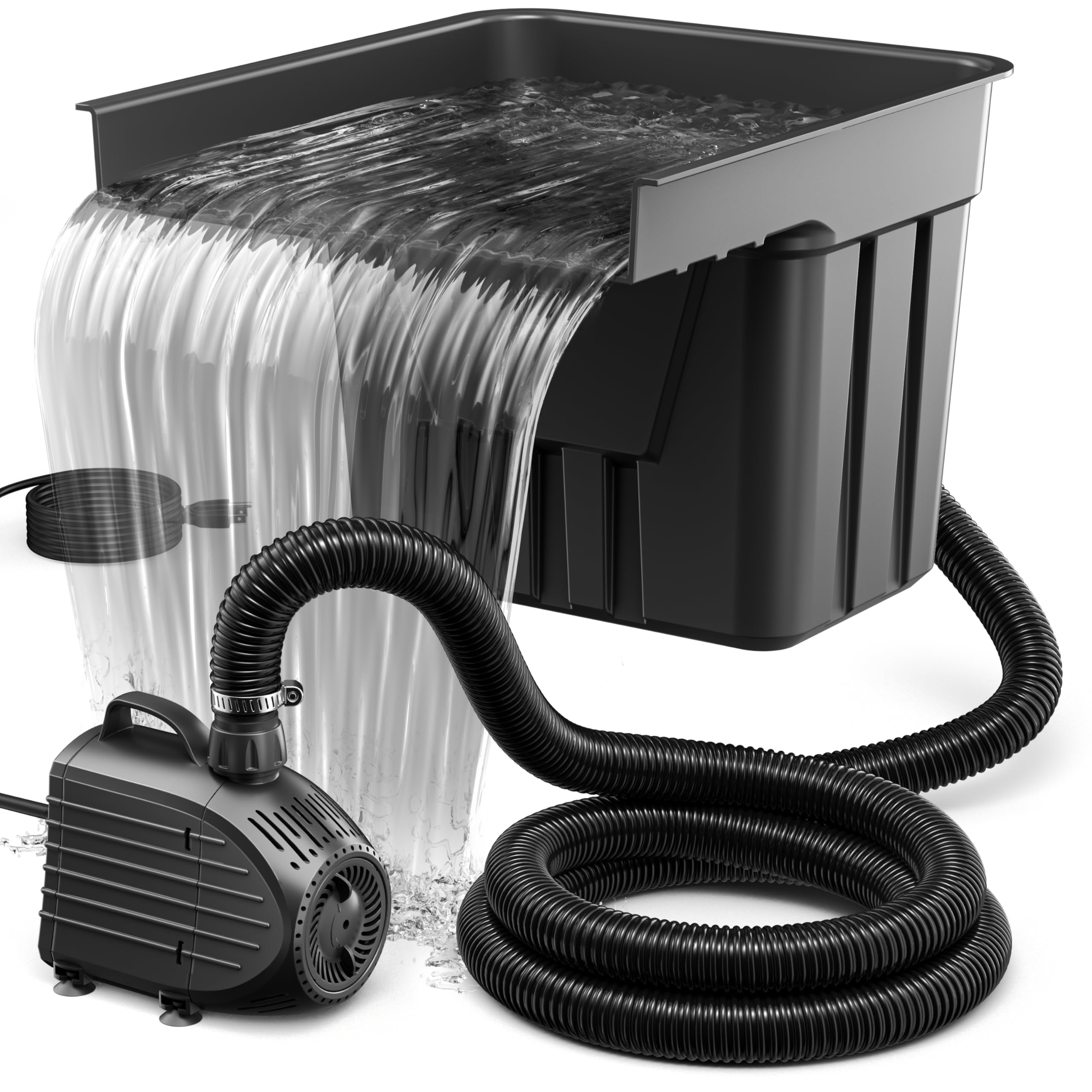 NFESOLAR front view waterfall box showing compact design and easy concealment