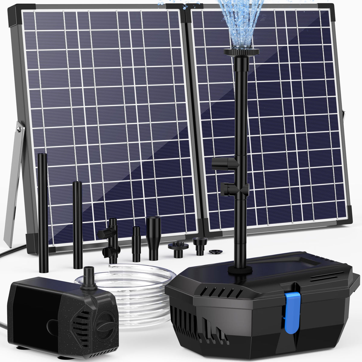 NFESOLAR solar panel front view showing durable tempered glass and efficient cells