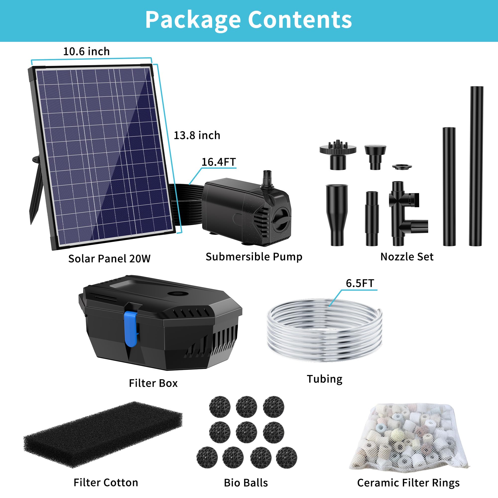 NFESOLAR panel positioned in sun with 16.4 ft cable for flexible placement