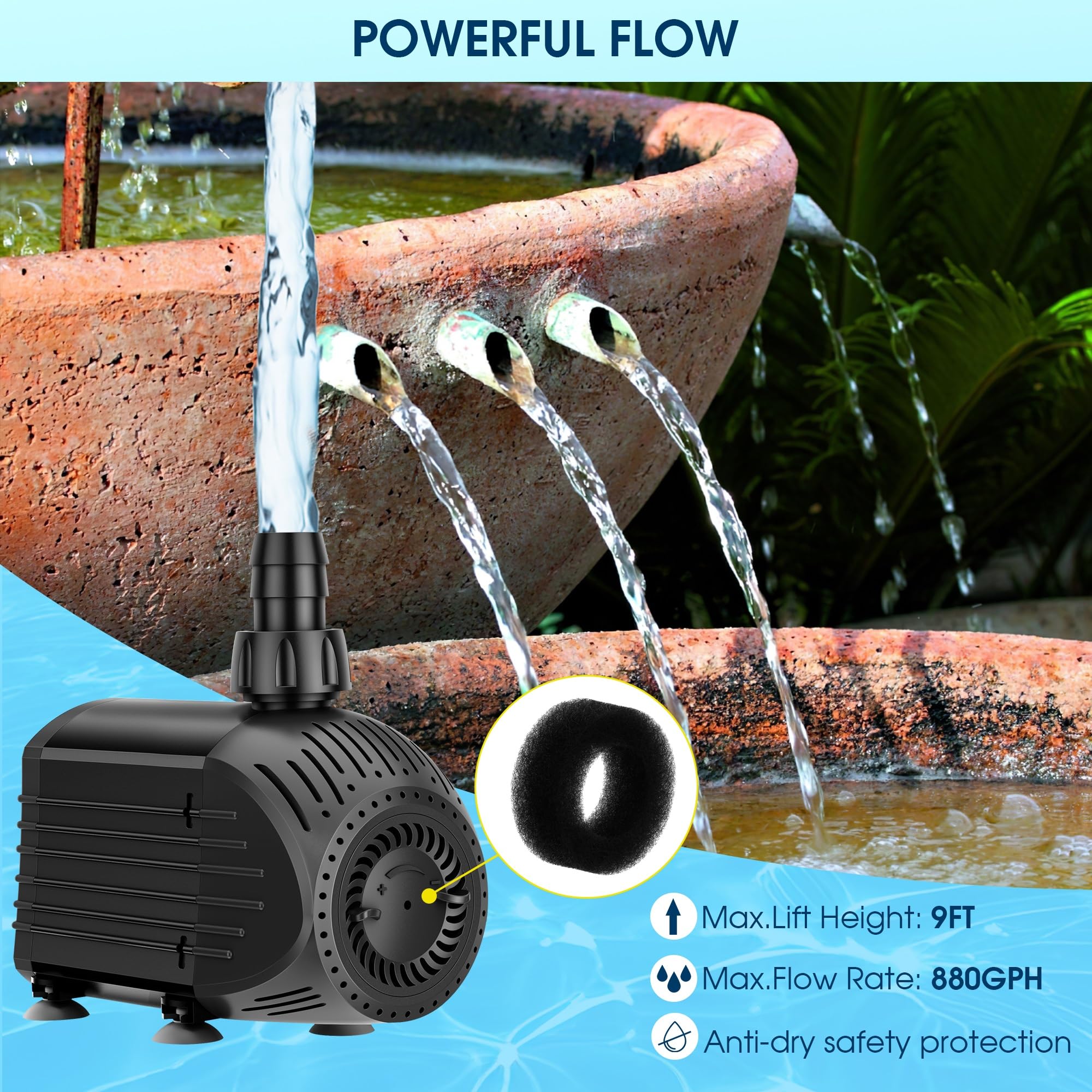 NFESOLAR side label with specifications and IPX8 waterproof rating for safety