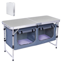 Nice C front view table set up showing compact footprint and functionality
